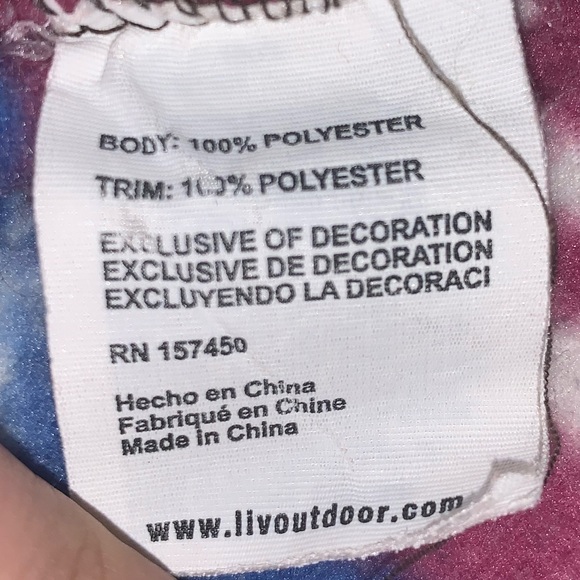 LIV Outdoor Fleece Button Up Sweater Large Aztec Pattern - Picture 5 of 5